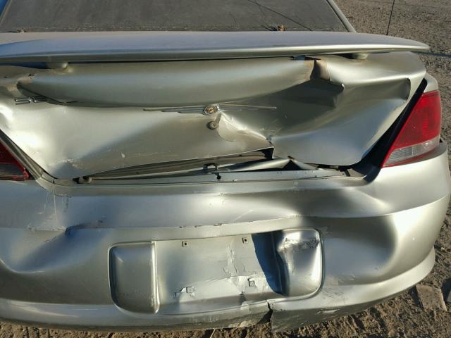 1C3EL46X64N402675 - 2004 CHRYSLER SEBRING LX SILVER photo 9