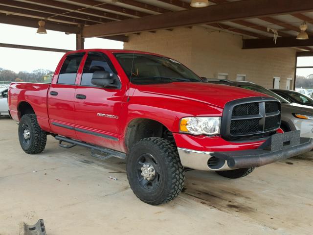 3D7KU28D84G223555 - 2004 DODGE RAM 2500 S RED photo 1