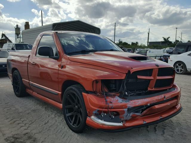 1D7HA16D55J586654 - 2005 DODGE RAM 1500 S ORANGE photo 1