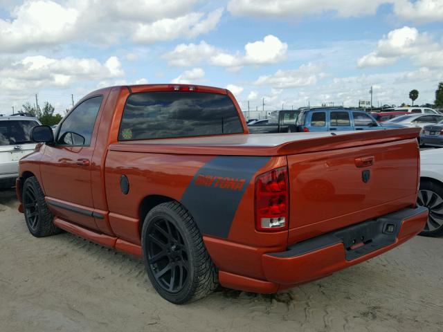 1D7HA16D55J586654 - 2005 DODGE RAM 1500 S ORANGE photo 3