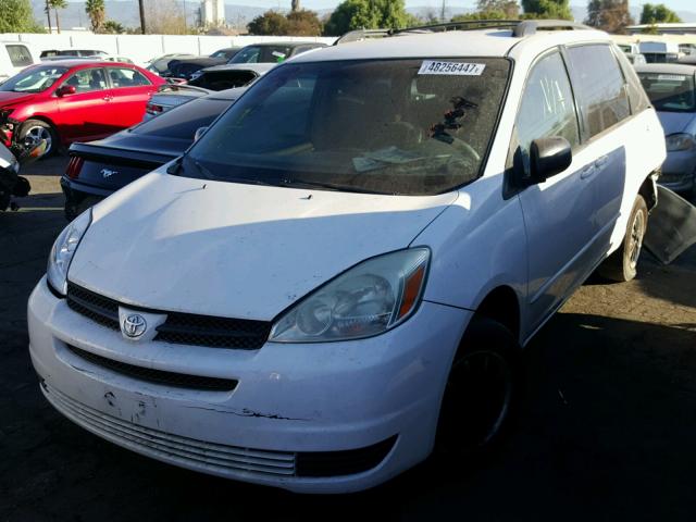 5TDZA23C64S127361 - 2004 TOYOTA SIENNA CE WHITE photo 2