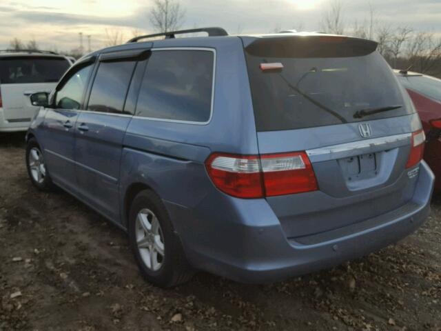 5FNRL38825B068786 - 2005 HONDA ODYSSEY TO BLUE photo 3