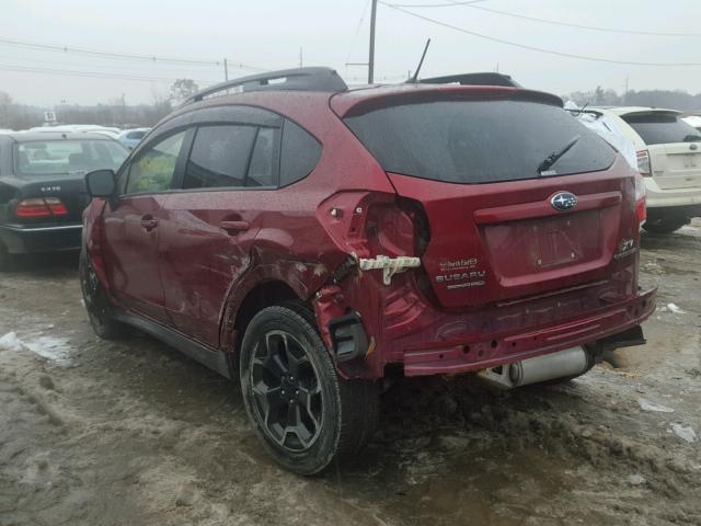 JF2GPAGC5D2882259 - 2013 SUBARU XV CROSSTR BURGUNDY photo 3