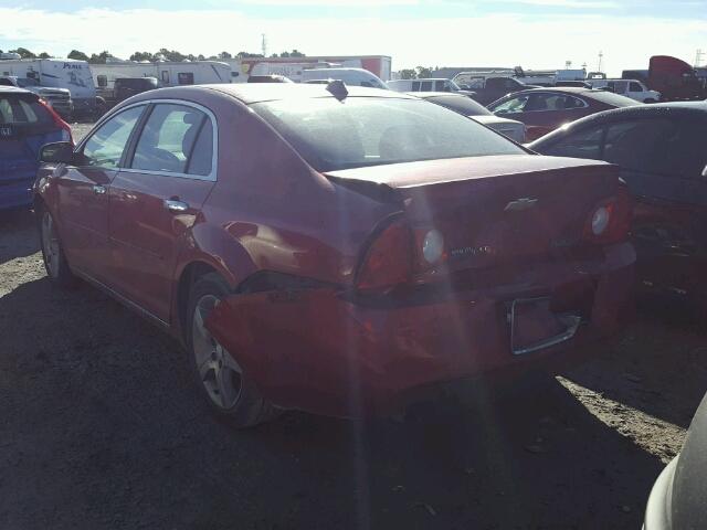 1G1ZC5E02CF245297 - 2012 CHEVROLET MALIBU 1LT RED photo 3