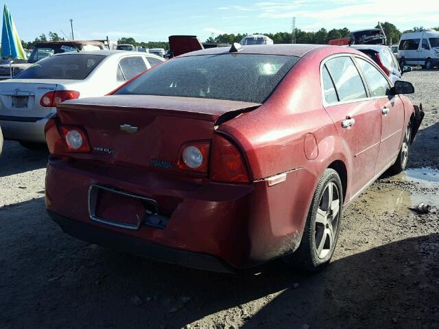 1G1ZC5E02CF245297 - 2012 CHEVROLET MALIBU 1LT RED photo 4