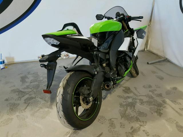 JKAZXCE119A022502 - 2009 KAWASAKI ZX1000 E GREEN photo 4