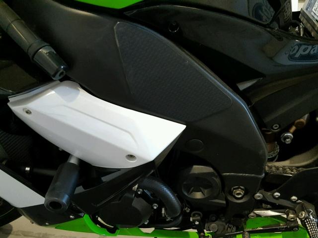 JKAZXCE119A022502 - 2009 KAWASAKI ZX1000 E GREEN photo 7