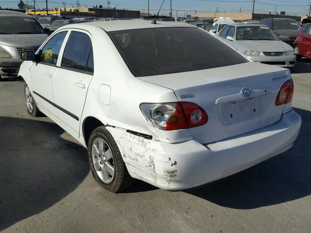 1NXBR32E64Z253858 - 2004 TOYOTA COROLLA CE WHITE photo 3