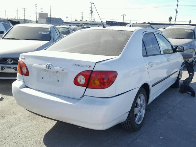 1NXBR32E64Z253858 - 2004 TOYOTA COROLLA CE WHITE photo 4