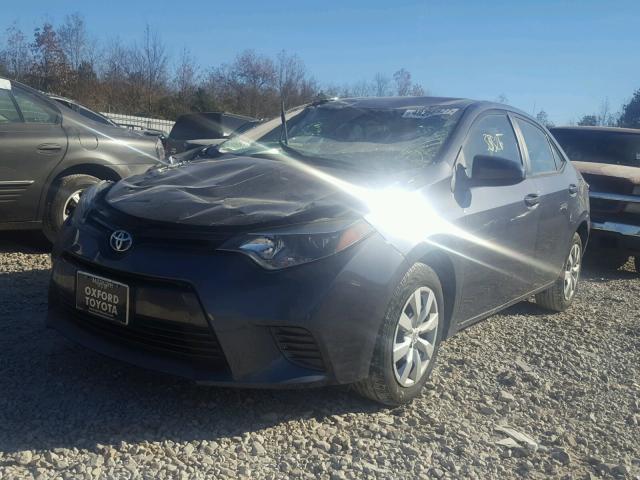 5YFBURHE2GP378922 - 2016 TOYOTA COROLLA L GRAY photo 2