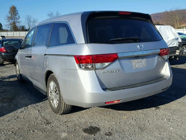 5FNRL5H25FB047505 - 2015 HONDA ODYSSEY LX SILVER photo 3