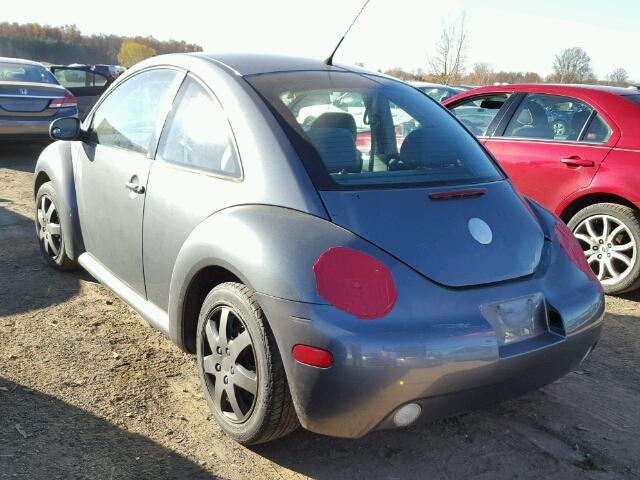 3VWCK21C42M447732 - 2002 VOLKSWAGEN NEW BEETLE GRAY photo 3