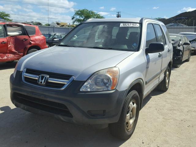 JHLRD68412C018761 - 2002 HONDA CR-V LX BLUE photo 2