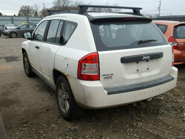 1J8FF47B99D189611 - 2009 JEEP COMPASS SP WHITE photo 3