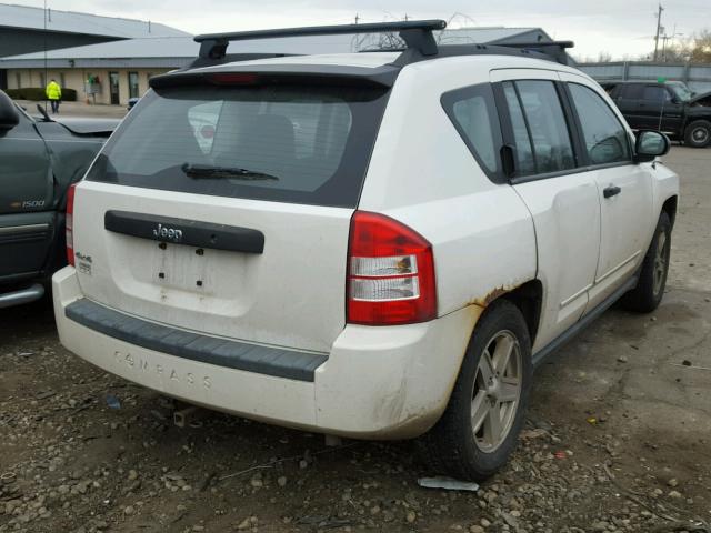 1J8FF47B99D189611 - 2009 JEEP COMPASS SP WHITE photo 4