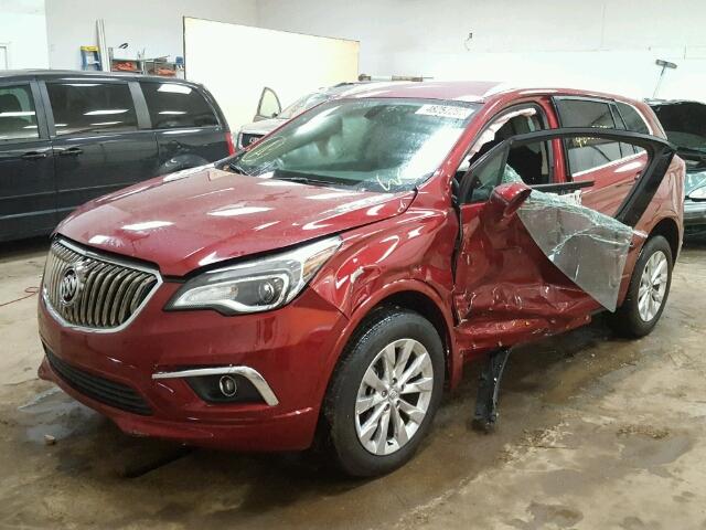 LRBFXDSAXHD116067 - 2017 BUICK ENVISION E RED photo 2