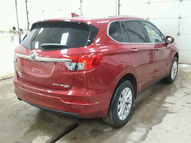 LRBFXDSAXHD116067 - 2017 BUICK ENVISION E RED photo 4