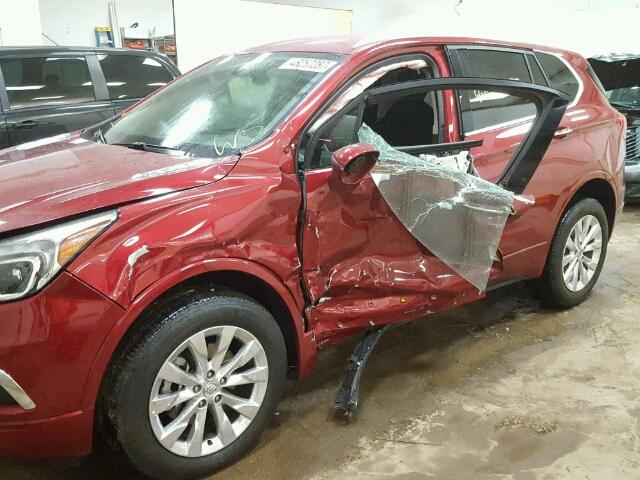 LRBFXDSAXHD116067 - 2017 BUICK ENVISION E RED photo 9