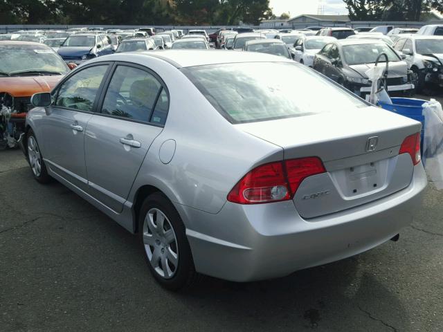 JHMFA16587S005704 - 2007 HONDA CIVIC LX SILVER photo 3