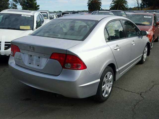 JHMFA16587S005704 - 2007 HONDA CIVIC LX SILVER photo 4