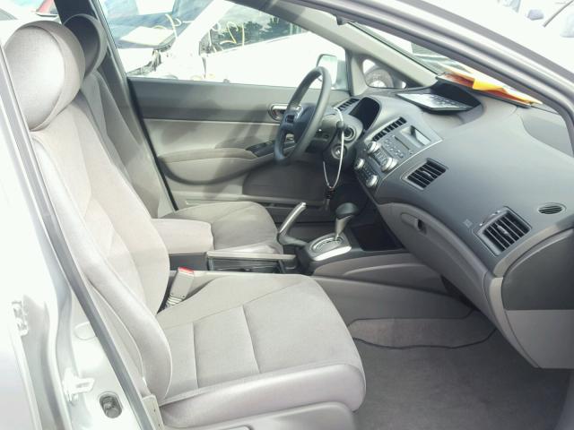 JHMFA16587S005704 - 2007 HONDA CIVIC LX SILVER photo 5