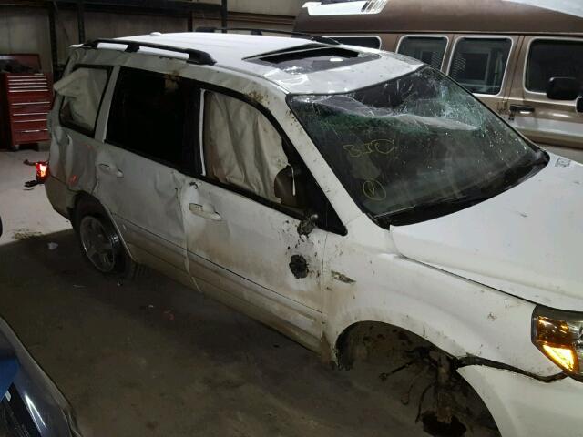 5FNYF18568B030172 - 2008 HONDA PILOT EXL WHITE photo 9