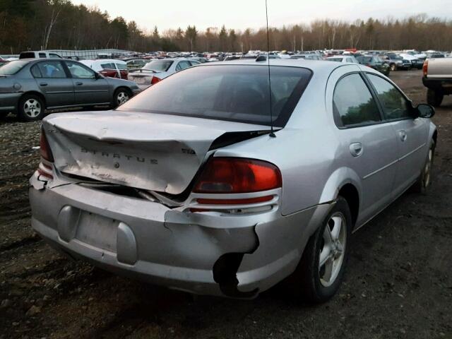 1B3EL46T45N673441 - 2005 DODGE STRATUS SX SILVER photo 4