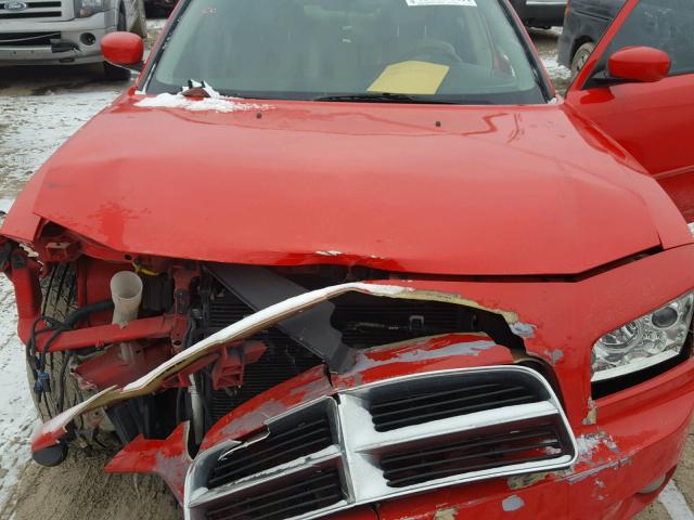 2B3KK53H87H657394 - 2007 DODGE CHARGER R/ RED photo 7