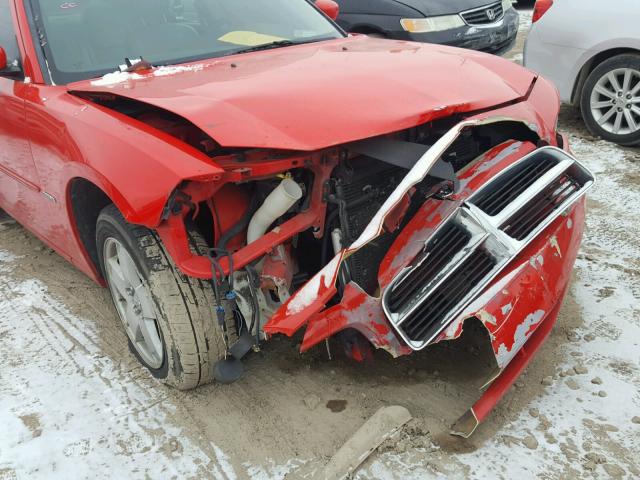 2B3KK53H87H657394 - 2007 DODGE CHARGER R/ RED photo 9
