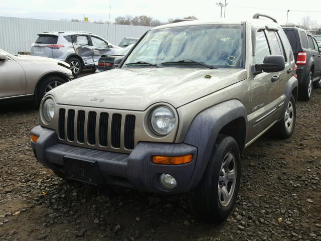 1J4GL48K63W574505 - 2003 JEEP LIBERTY SP GRAY photo 2