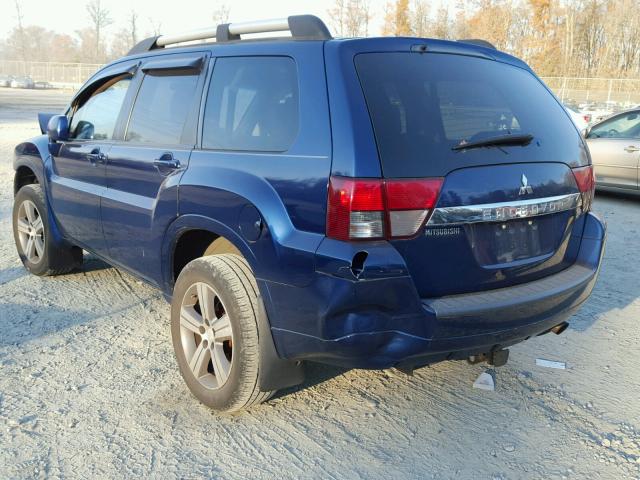 4A4JN3AS3AE018576 - 2010 MITSUBISHI ENDEAVOR S BLUE photo 3