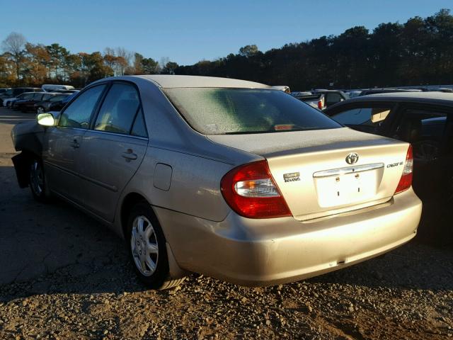 4T1BE32K73U230668 - 2003 TOYOTA CAMRY LE თაფლისფერი ფოტო 3