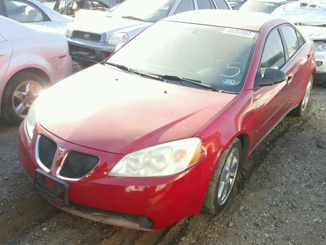 1G2ZH558064225598 - 2006 PONTIAC G6 GT RED photo 2