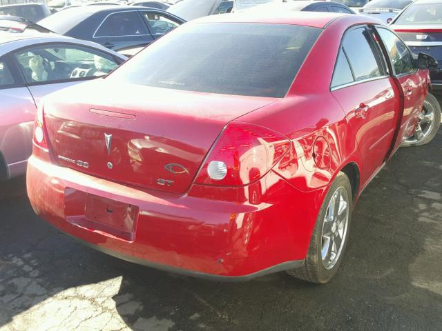 1G2ZH558064225598 - 2006 PONTIAC G6 GT RED photo 4