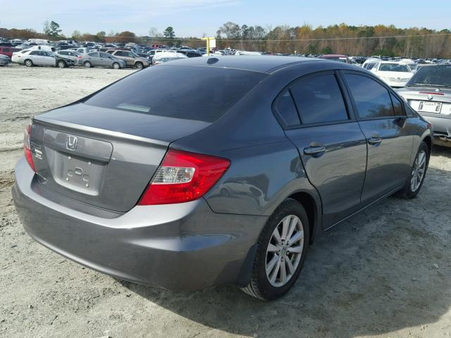 19XFB2F97CE076767 - 2012 HONDA CIVIC EXL GRAY photo 4