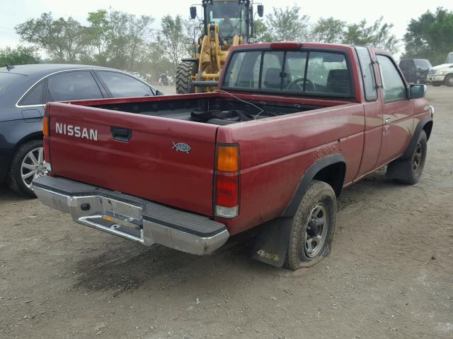 1N6SD16Y7RC371116 - 1994 NISSAN TRUCK KING RED photo 4