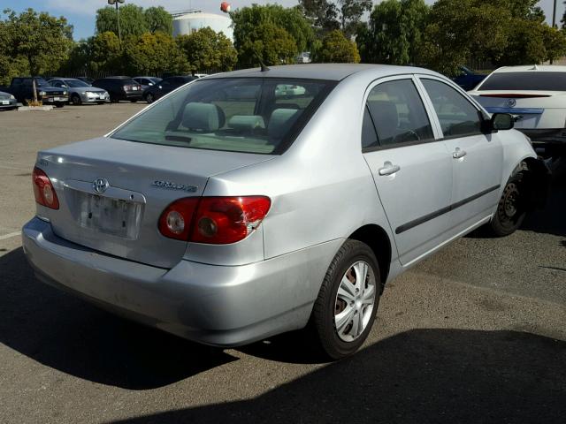 1NXBR32E68Z939744 - 2008 TOYOTA COROLLA CE SILVER photo 4