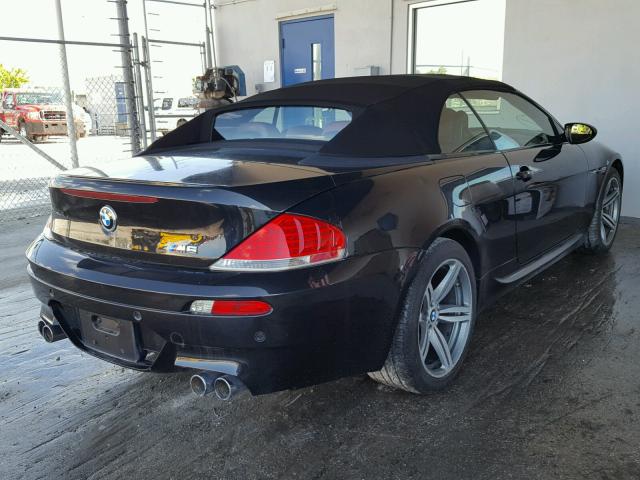 WBSEK93597CS32240 - 2007 BMW M6 BLACK photo 4