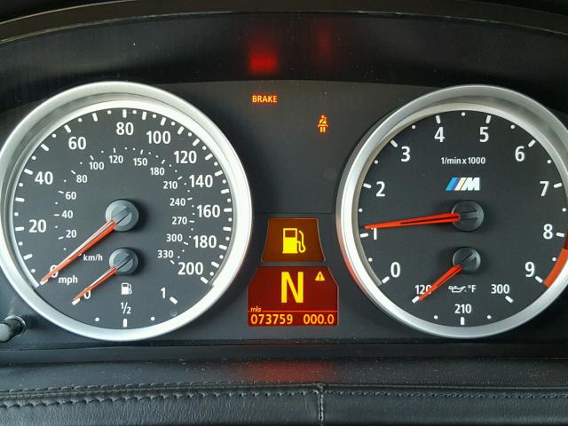 WBSEK93597CS32240 - 2007 BMW M6 BLACK photo 8