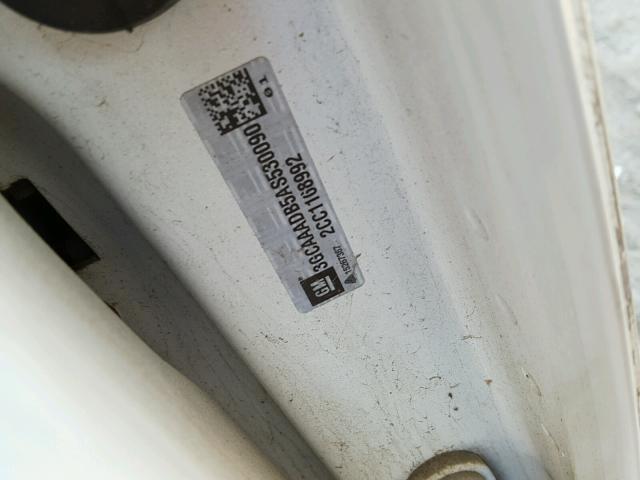 3GCAAADB5AS530090 - 2010 CHEVROLET HHR PANEL WHITE photo 10