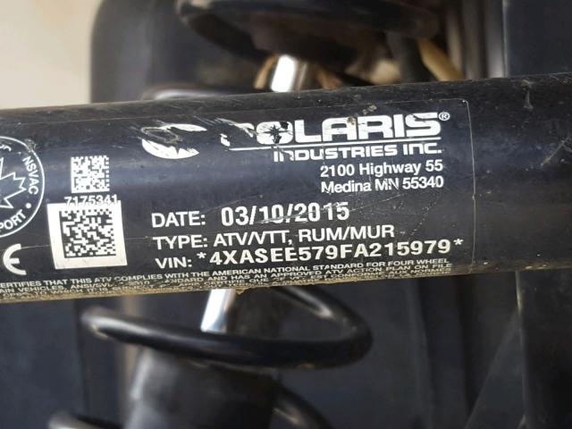 4XASEE579FA215979 - 2015 POLARIS SPORTSMAN 白色 照片 10