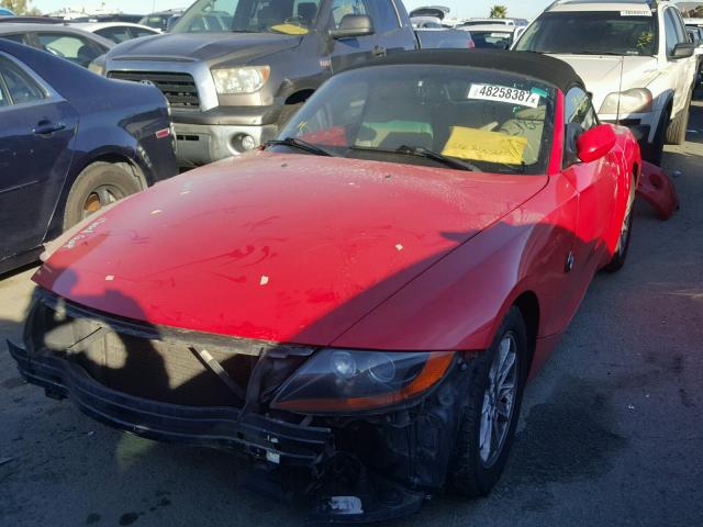 4USBT33483LS47070 - 2003 BMW Z4 2.5 RED photo 2