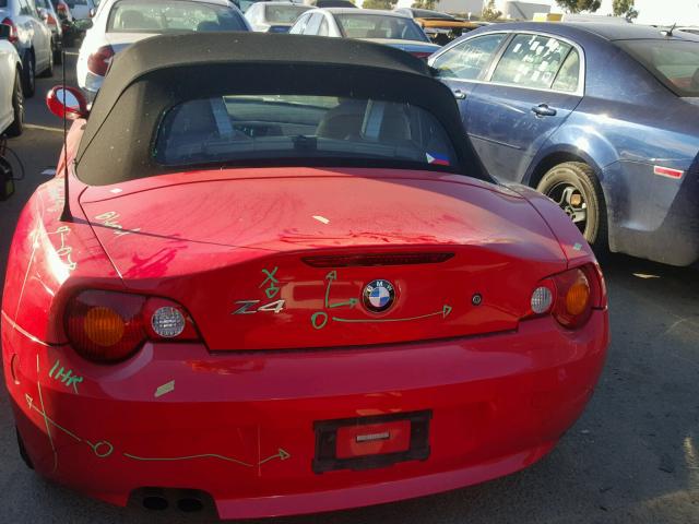 4USBT33483LS47070 - 2003 BMW Z4 2.5 RED photo 6