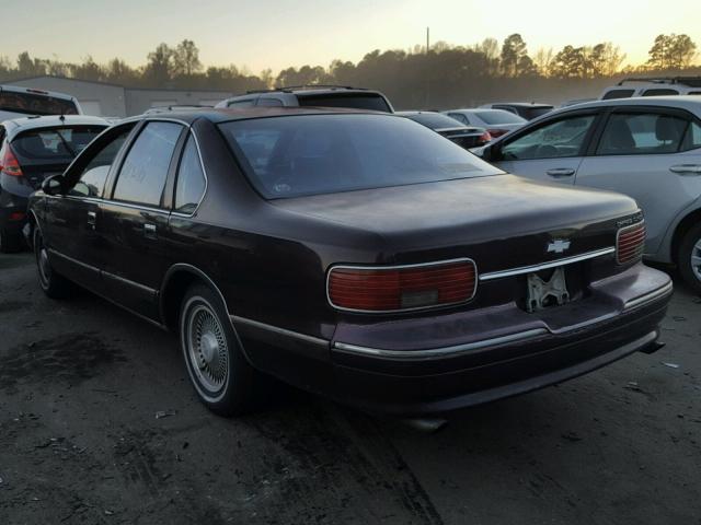 1G1BL52W4SR191461 - 1995 CHEVROLET CAPRICE CL MAROON photo 3