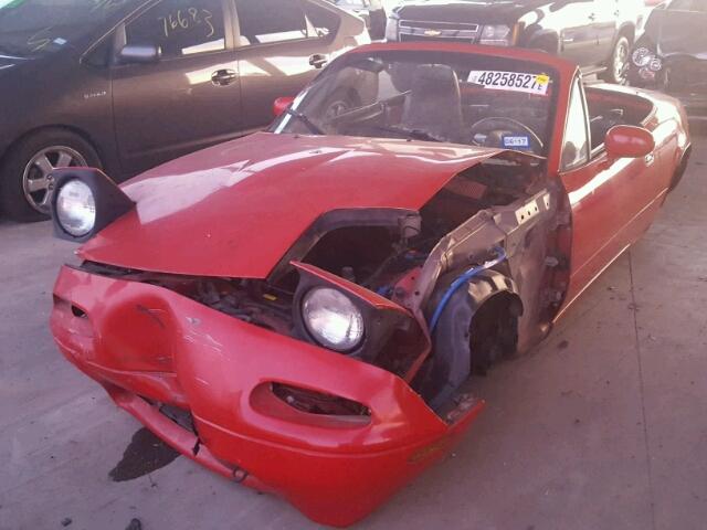 JM1NA3514N0319513 - 1992 MAZDA MX-5 MIATA RED photo 2