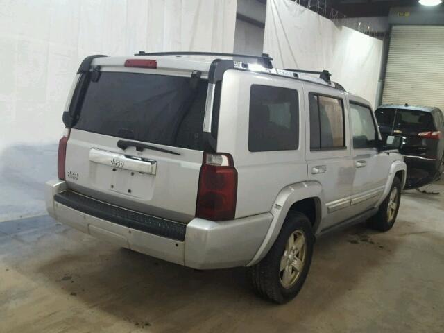 1J8HG58N36C139003 - 2006 JEEP COMMANDER SILVER photo 4