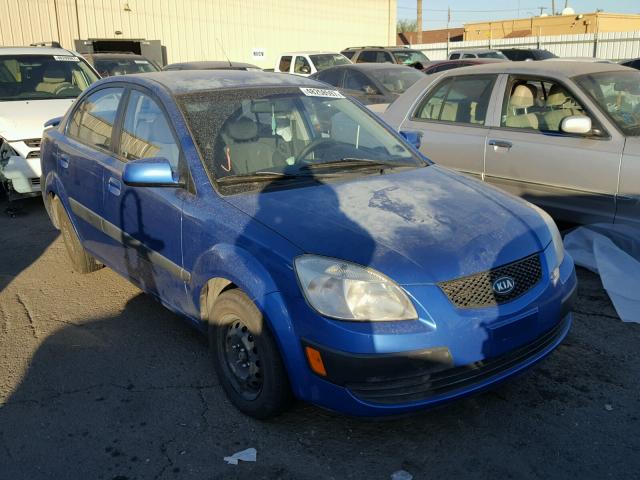 KNADE123176231185 - 2007 KIA RIO BASE BLUE photo 1