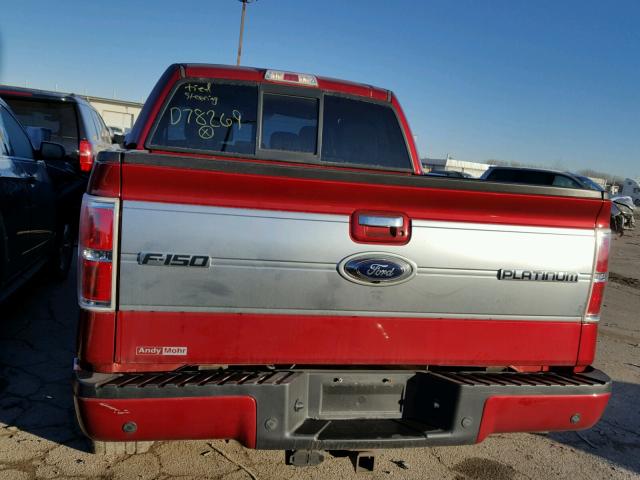 1FTFW1ET7DFD78269 - 2013 FORD F150 SUPER RED photo 6