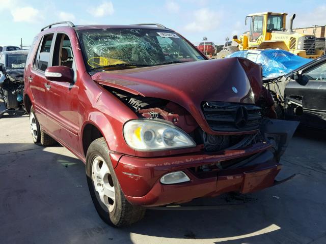 4JGAB54E92A342184 - 2002 MERCEDES-BENZ ML 320 BURGUNDY photo 1