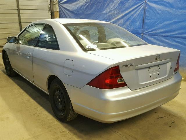 1HGEM22981L086354 - 2001 HONDA CIVIC SI SILVER photo 3